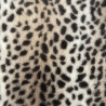 Printed Faux Rabbit Fur GUEPARD Pebble / Brown